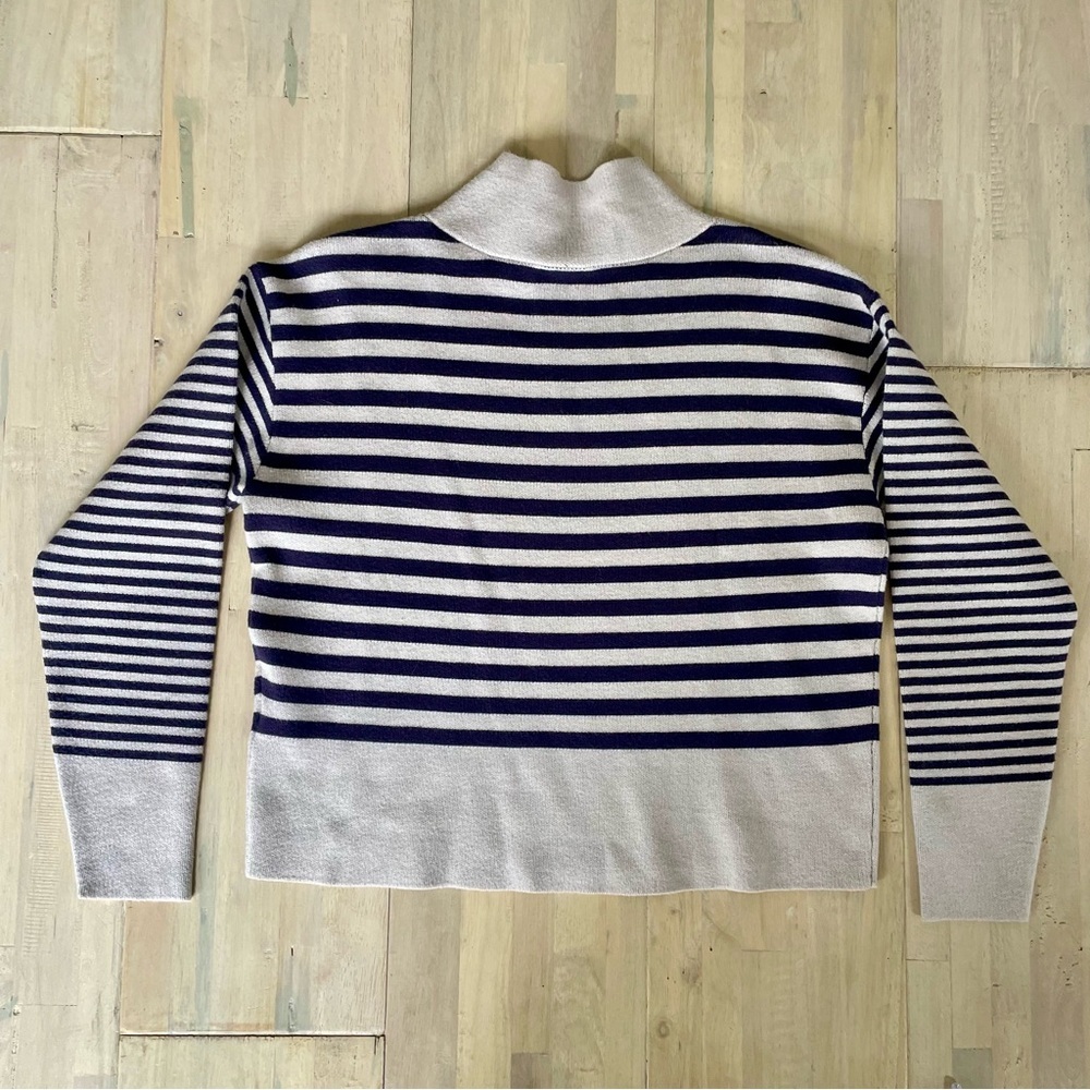 Anthropologie The Carys Mock-Neck Sweater by Maeve XXS Oversized - Picture 3 of 7